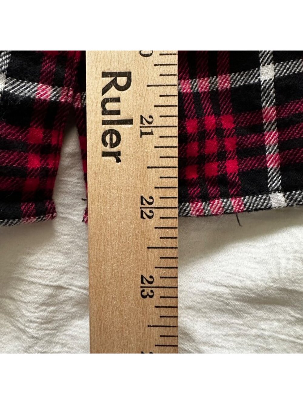 Riders By Lee Women's Red & Black Plaid 100% Cotton Flannel Button-Up Shirt SZ L - Picture 9 of 11
